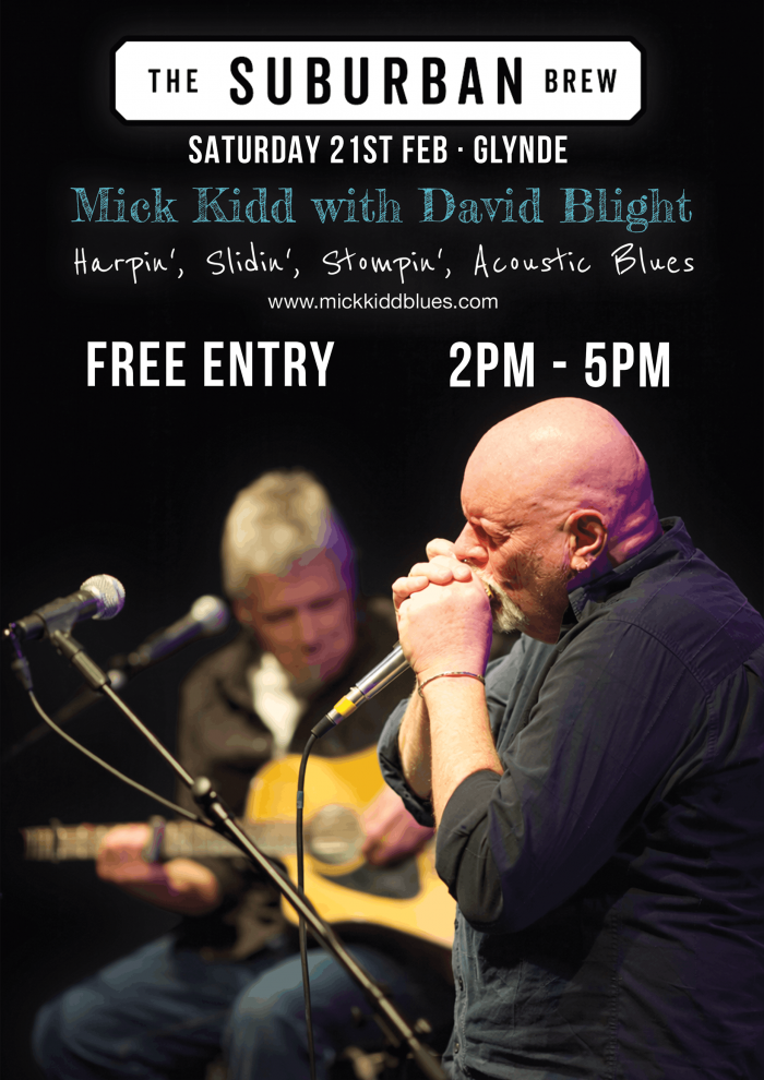 Image for David Blight with Mick Kidd @ The Suburban Brew