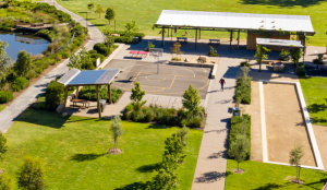 Felixstow Reserve Basketball Courts Aerial